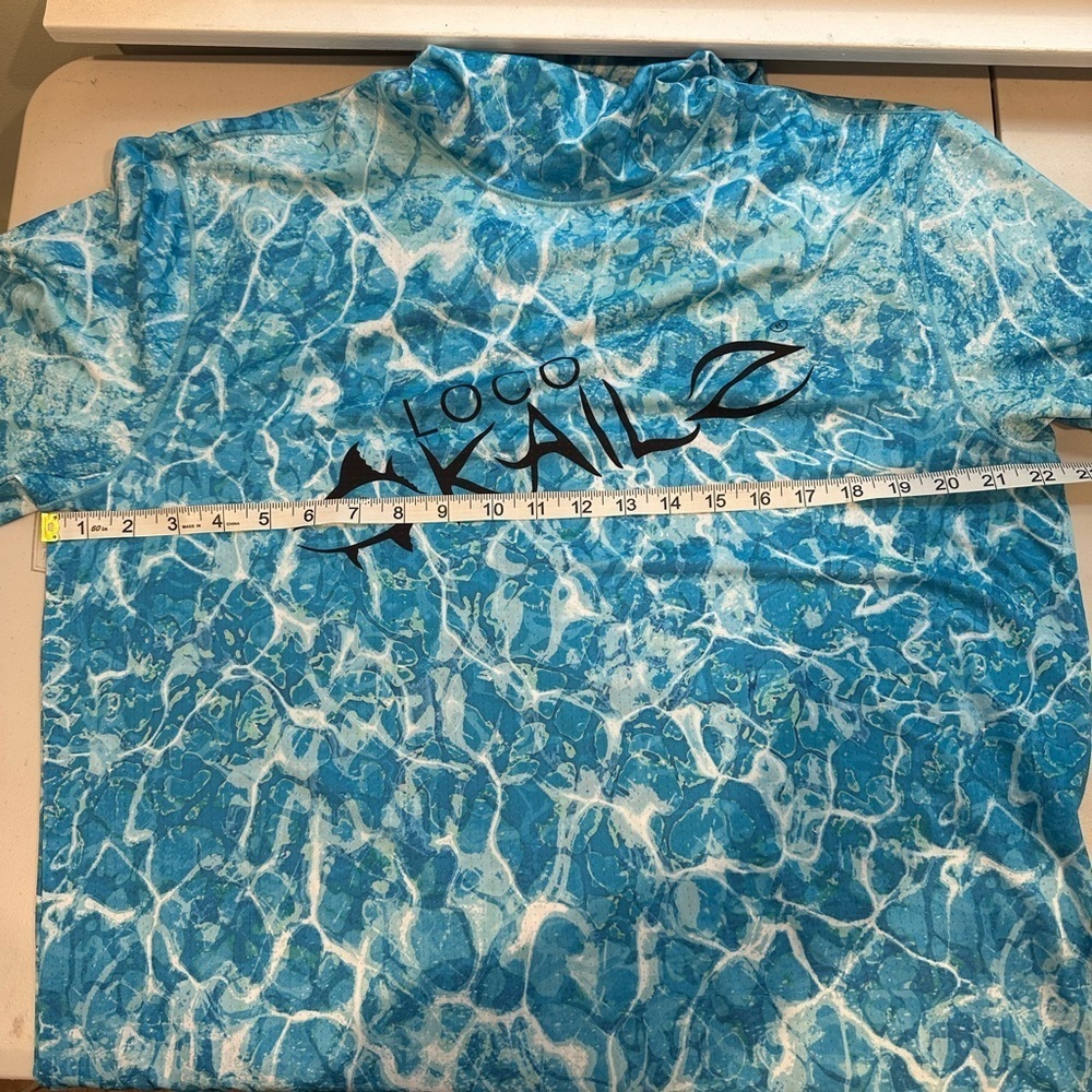 Loco Kaile Men's L Lightweight Long Sleeve Fishing Shirt, Blue